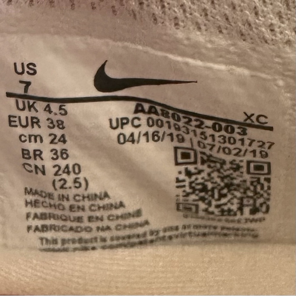 Nike Court Air Zoom Zero “Phantom Gold Metallic” Women’s Tennis Shoes Size 7 - Picture 8 of 10